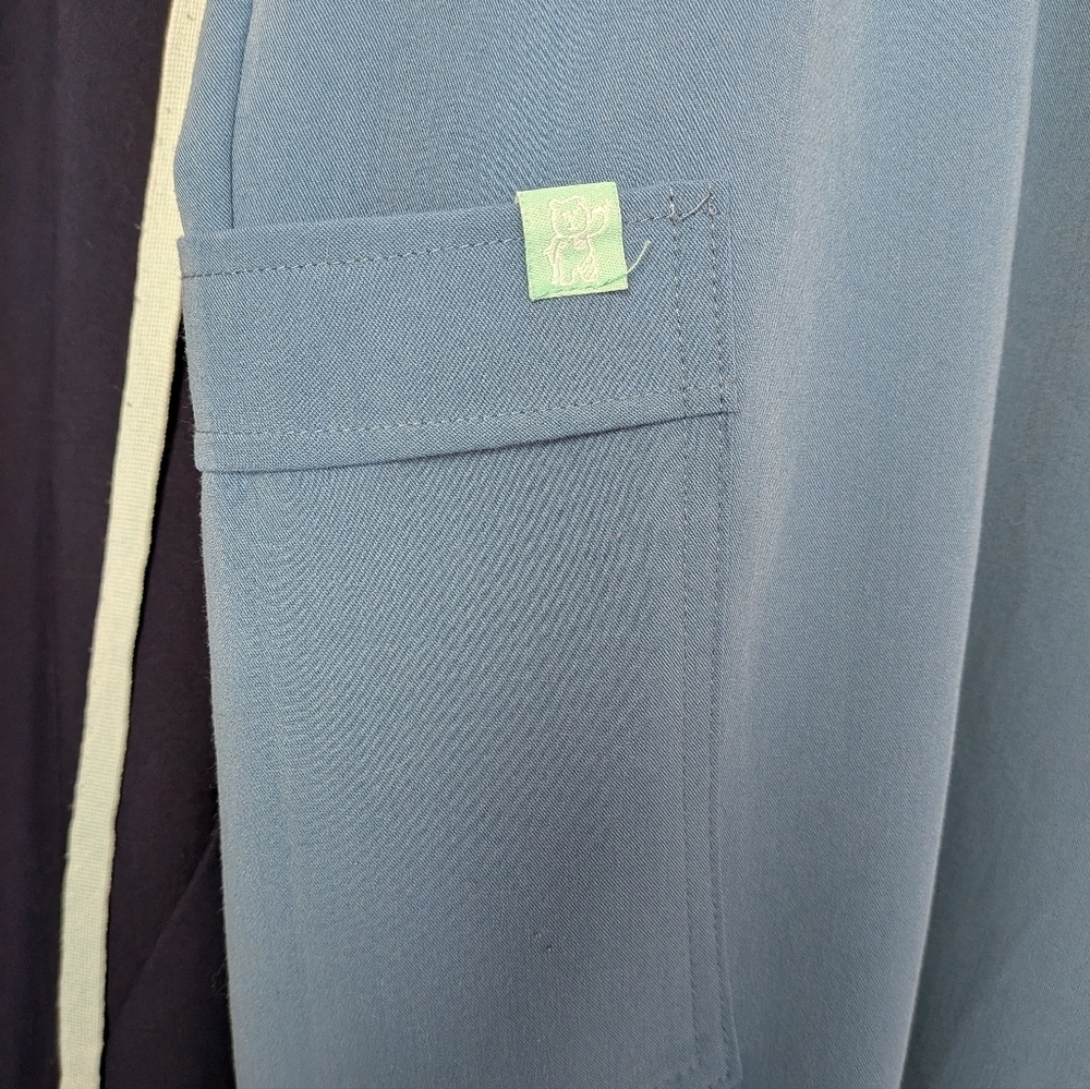 BUNDLE GARDE MALADE Scrub Pants Size 3XL Tall Turquoise And Navy Blue Loose Fit - Picture 6 of 12
